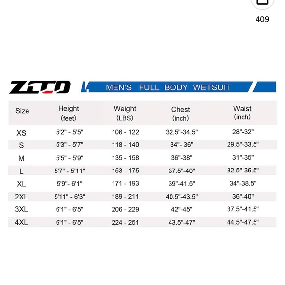 ZCCO Ultra Stretch 3mm Neoprene Wetsuit Men L - Picture 2 of 8